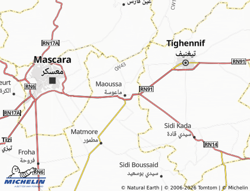 Mapa MICHELIN Ma'ousah - ViaMichelin