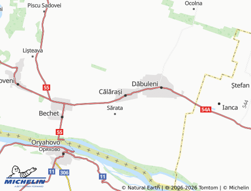 MICHELIN-Landkarte Călărași - ViaMichelin