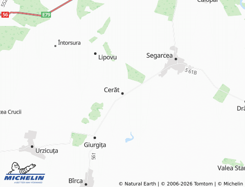 Mappa MICHELIN Cerăt - ViaMichelin