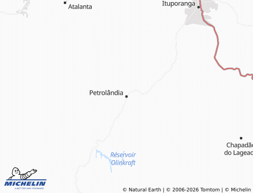 Mapa MICHELIN Petrolândia - ViaMichelin