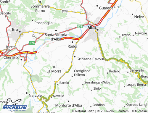 Mapa MICHELIN Gallo d'Alba - ViaMichelin