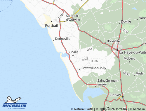 MICHELIN Surville map - ViaMichelin