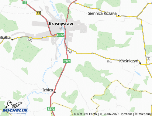 MICHELIN Małochwiej Mały map - ViaMichelin