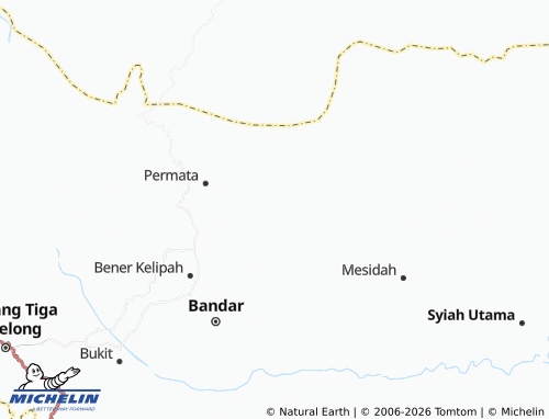 MICHELIN Uning Sejuk map - ViaMichelin