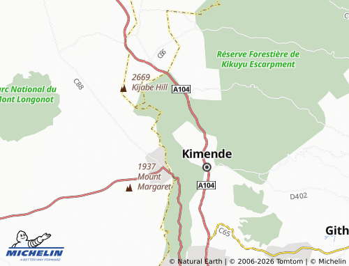 MICHELIN Gichiengo map - ViaMichelin