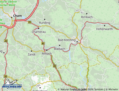 Carte MICHELIN Blaibach - ViaMichelin