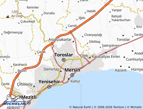 Mappa MICHELIN Güneykent - ViaMichelin