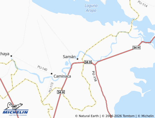 Mapa MICHELIN Samán - ViaMichelin
