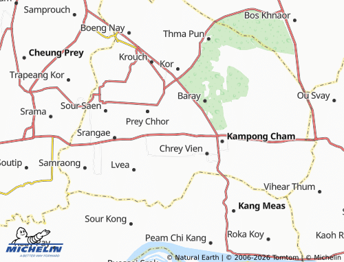 Mapa MICHELIN Khvet Thum - ViaMichelin