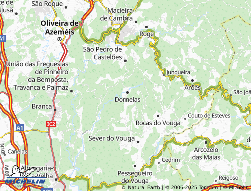 Carte MICHELIN Cabeço de Dornelas - ViaMichelin