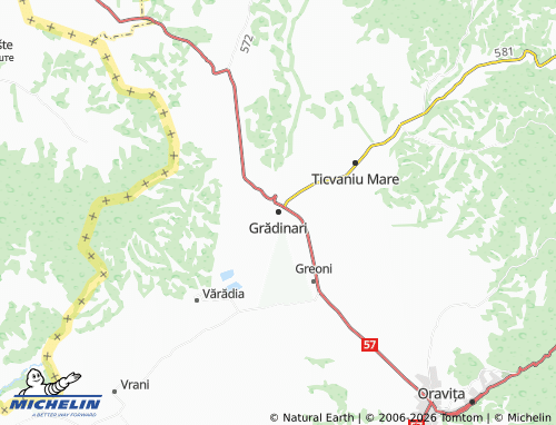 Mapa MICHELIN Grădinari - ViaMichelin