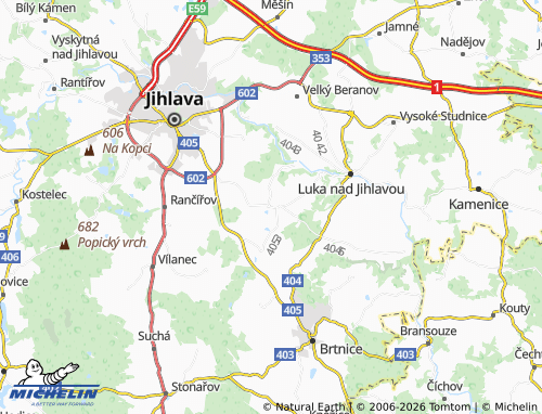 Mappa MICHELIN Puklice - ViaMichelin