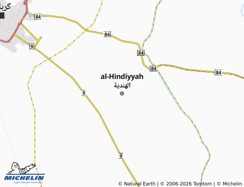 Mapa MICHELIN al-Hindiyyah - ViaMichelin