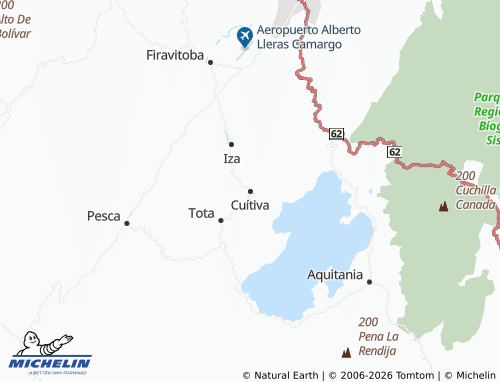Kaart MICHELIN Cuítiva - ViaMichelin
