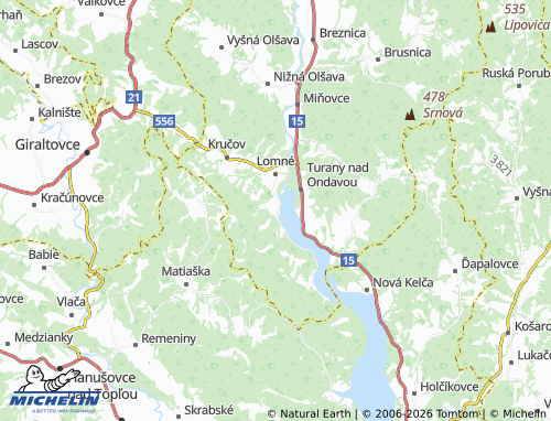 MICHELIN-Landkarte Bžany - ViaMichelin