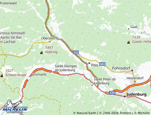 MICHELIN Mauterndorf map - ViaMichelin