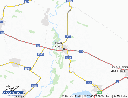 Carte MICHELIN Iskar - ViaMichelin