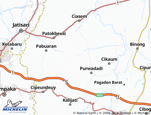 MICHELIN Karanghegar map - ViaMichelin