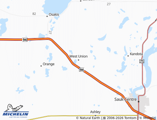 Mappa MICHELIN West Union - ViaMichelin