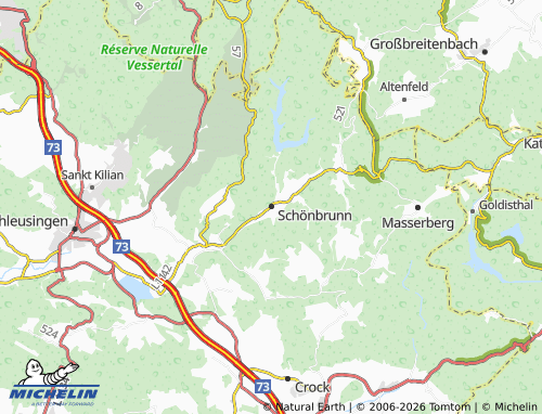 MICHELIN Schönbrunn map - ViaMichelin