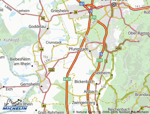 MICHELIN Hahn map - ViaMichelin