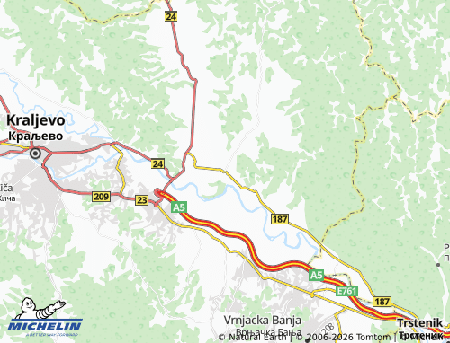 Kaart MICHELIN Čukojevac - ViaMichelin