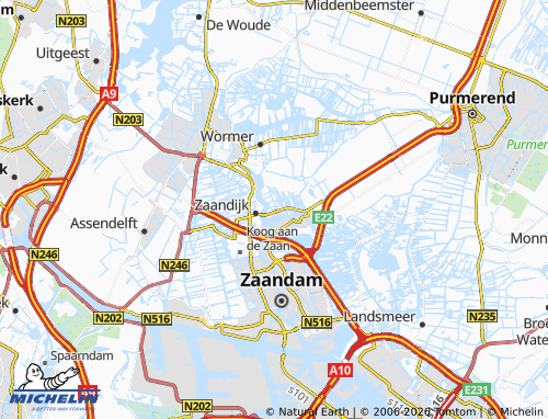 MICHELIN Zaanse Schans map - ViaMichelin