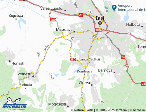 MICHELIN Dancaș map - ViaMichelin