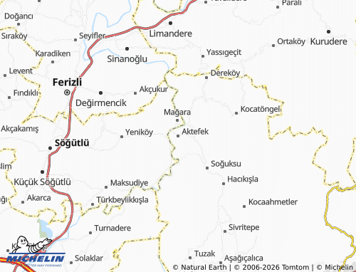 Mappa MICHELIN Aktefek - ViaMichelin