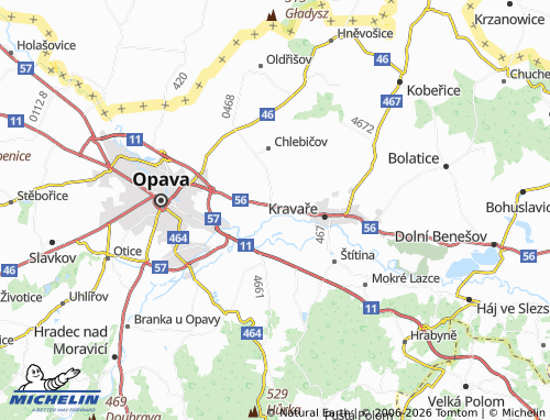 Mappa MICHELIN Velké Hoštice - ViaMichelin
