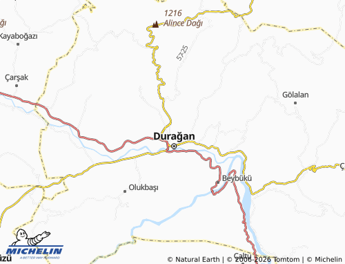 MICHELIN Altınkaya map - ViaMichelin