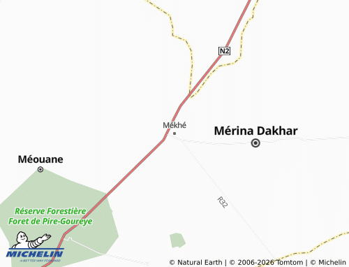 MICHELIN Mékhé map - ViaMichelin