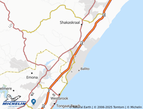 MICHELIN Umhlali Golf & Country Estate map - ViaMichelin
