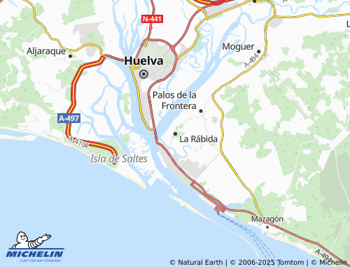 Mappa MICHELIN La Rábida - ViaMichelin
