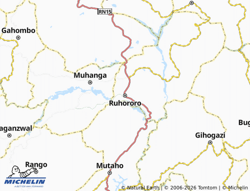 Mappa MICHELIN Ruhororo - ViaMichelin