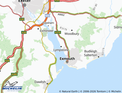 Mappa MICHELIN Lympstone - ViaMichelin
