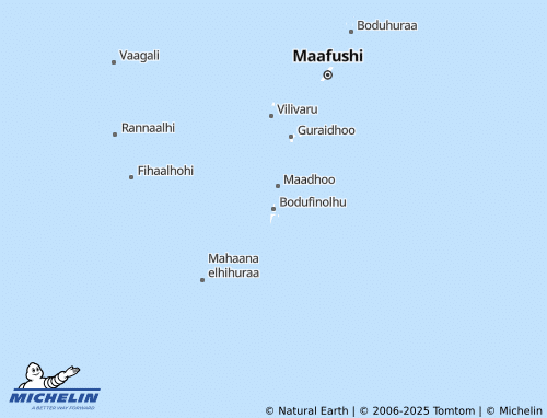 MICHELIN Bodufinolhu map - ViaMichelin