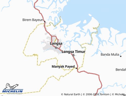 MICHELIN Alue Berawe map - ViaMichelin