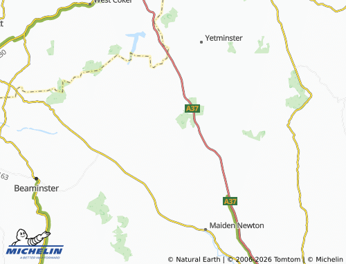 Carte MICHELIN Evershot - ViaMichelin