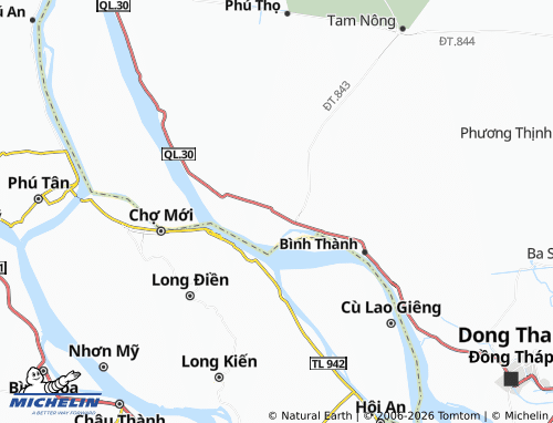 MICHELIN Thanh Bình map - ViaMichelin