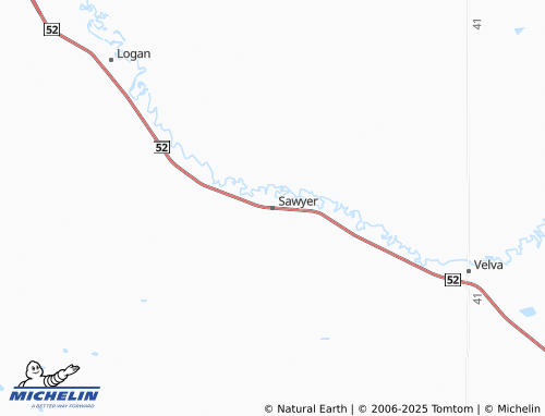 MICHELIN Sawyer map - ViaMichelin