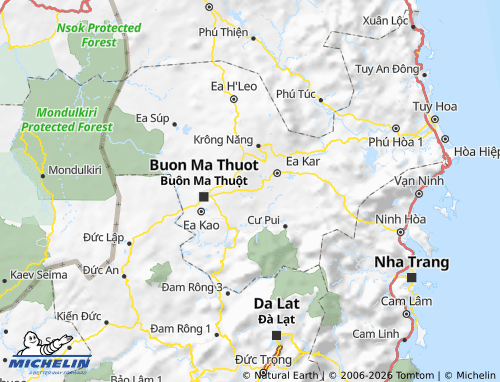 MICHELIN Krông Păk map - ViaMichelin