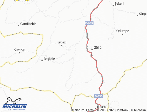 MICHELIN Mercimekli map - ViaMichelin