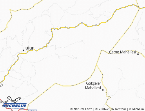 MICHELIN Güneyören map - ViaMichelin