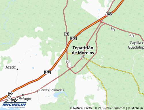 MICHELIN-Landkarte Lomas de San Miguel - ViaMichelin