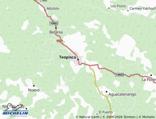 Mapa MICHELIN Teopisca - ViaMichelin
