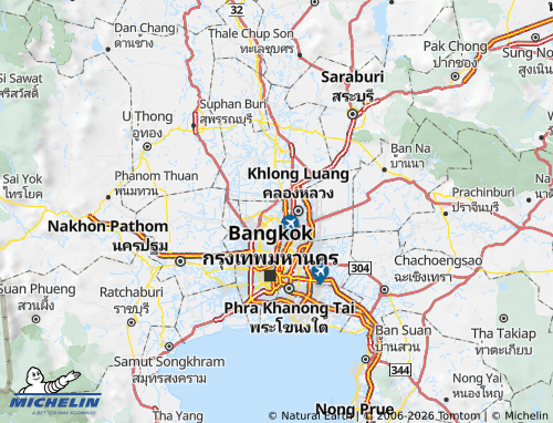 Mapa MICHELIN Amphoe Sam Khok - ViaMichelin