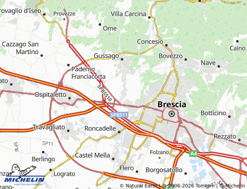 MICHELIN Mandolossa map - ViaMichelin