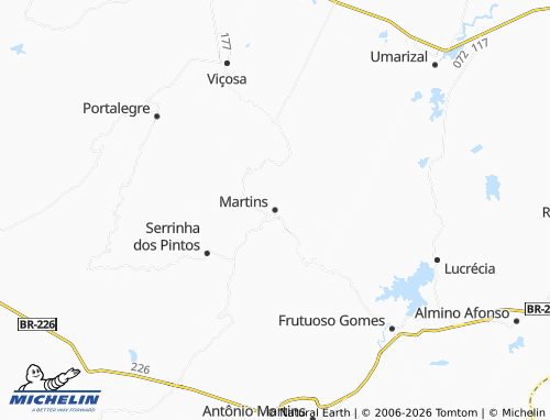 Mapa MICHELIN Martins - ViaMichelin