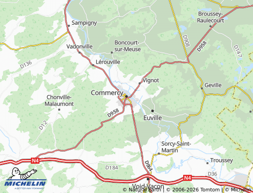 Mapa MICHELIN Commercy - ViaMichelin